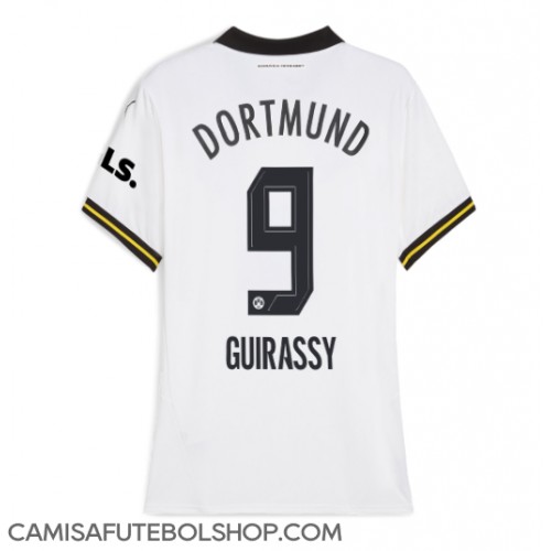 Camisa de time de futebol Borussia Dortmund Serhou Guirassy #9 Replicas 3º Equipamento Feminina 2024-25 Manga Curta